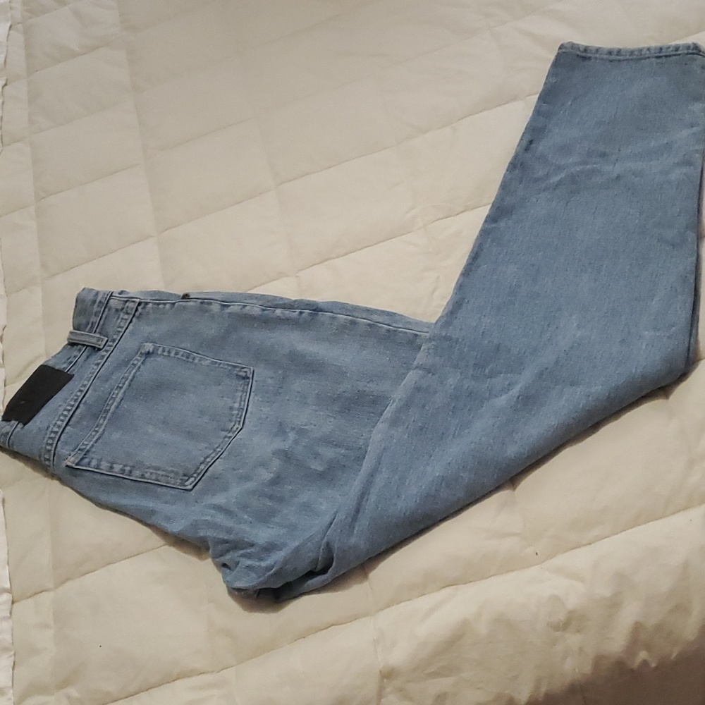 90's New York & company blue jeans size 12faded blue denim